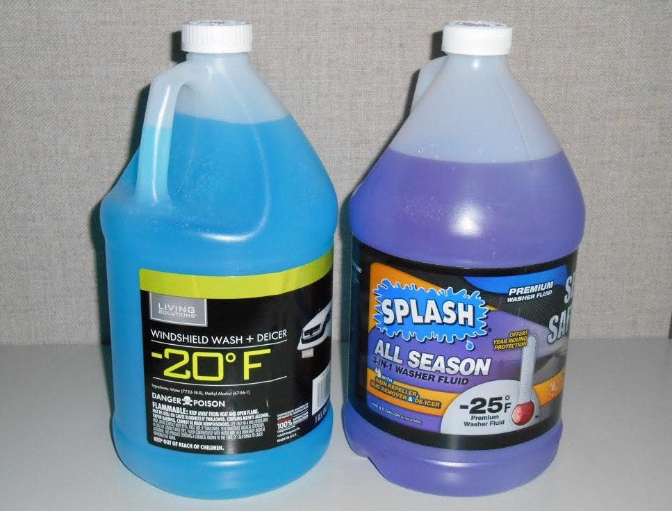 Cold weather and iced-up windscreen washer fluid nozzles.